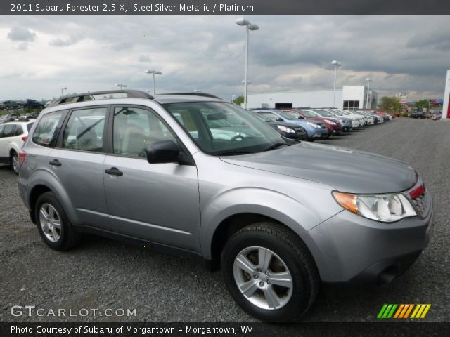 2011 Subaru Forester 2.5 X in Steel Silver Metallic
