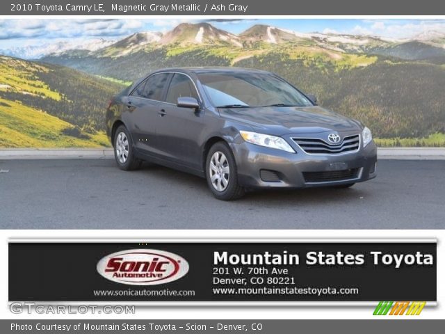 2010 Toyota Camry LE in Magnetic Gray Metallic