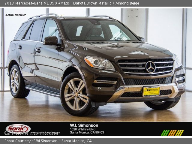 2013 Mercedes-Benz ML 350 4Matic in Dakota Brown Metallic