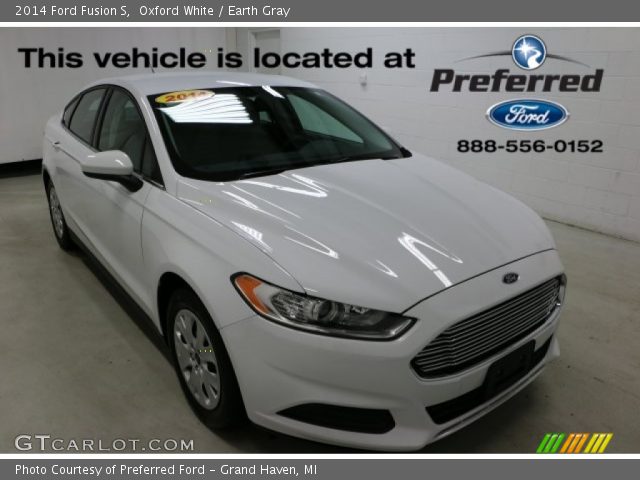 2014 Ford Fusion S in Oxford White