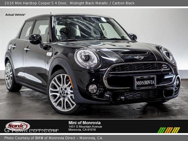 2016 Mini Hardtop Cooper S 4 Door in Midnight Black Metallic