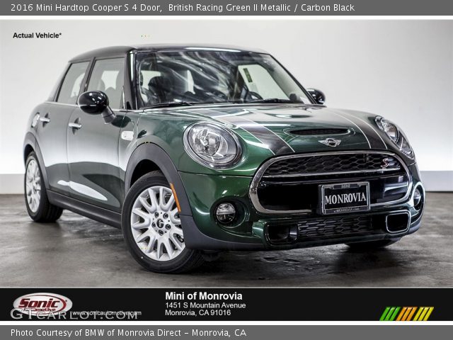 2016 Mini Hardtop Cooper S 4 Door in British Racing Green II Metallic