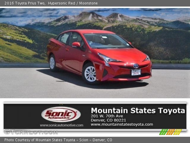 2016 Toyota Prius Two in Hypersonic Red