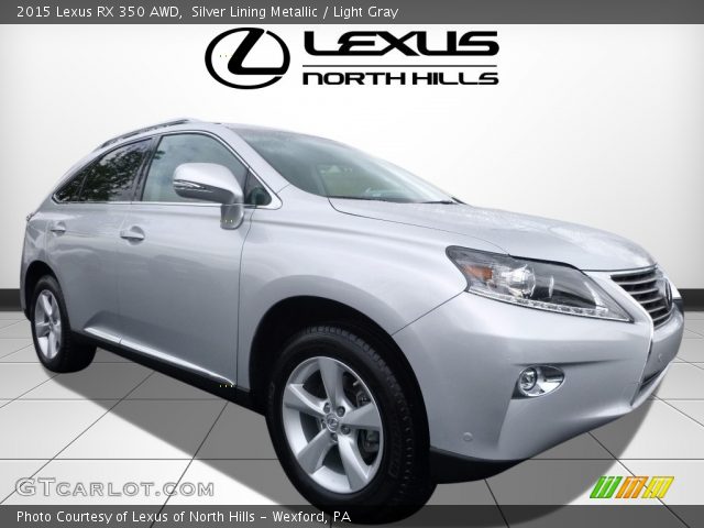 2015 Lexus RX 350 AWD in Silver Lining Metallic