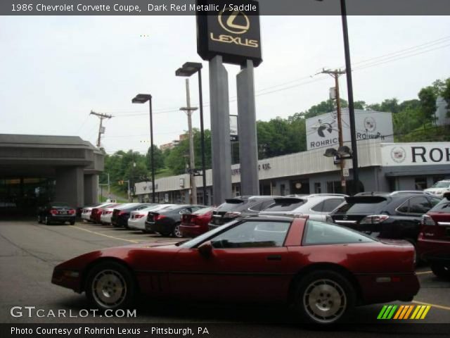 1986 Chevrolet Corvette Coupe in Dark Red Metallic