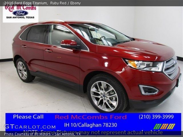 2016 Ford Edge Titanium in Ruby Red