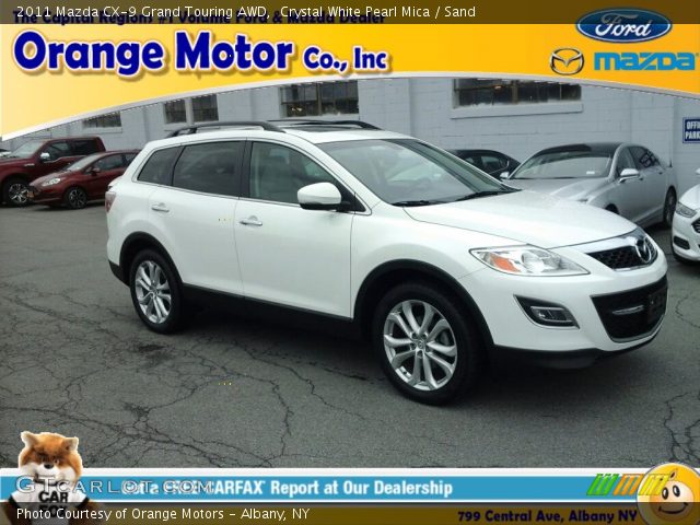 2011 Mazda CX-9 Grand Touring AWD in Crystal White Pearl Mica