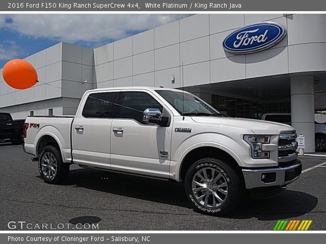 2016 Ford F150 King Ranch SuperCrew 4x4 in White Platinum