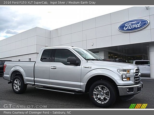 2016 Ford F150 XLT SuperCab in Ingot Silver