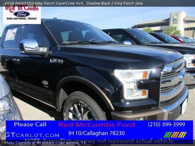 2016 Ford F150 King Ranch SuperCrew 4x4 in Shadow Black