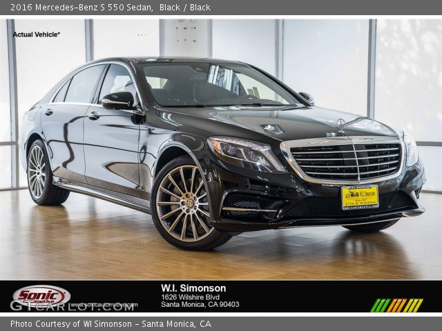 2016 Mercedes-Benz S 550 Sedan in Black