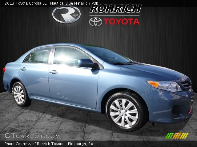 2013 Toyota Corolla LE in Nautical Blue Metallic