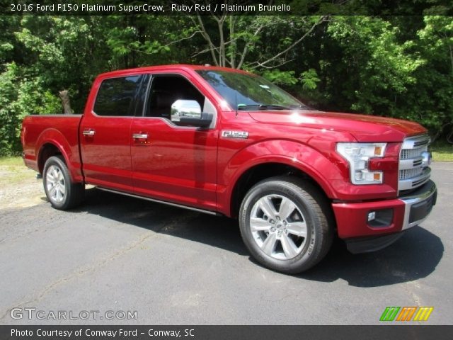 2016 Ford F150 Platinum SuperCrew in Ruby Red