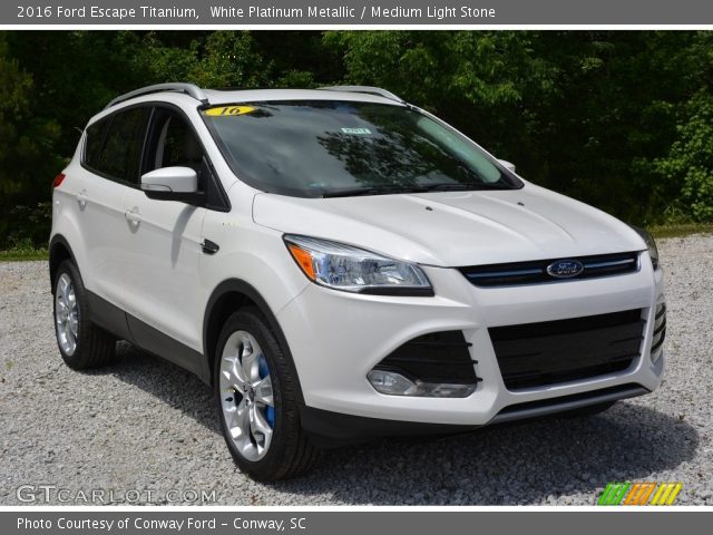 2016 Ford Escape Titanium in White Platinum Metallic