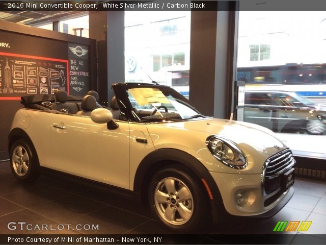 2016 Mini Convertible Cooper in White Silver Metallic