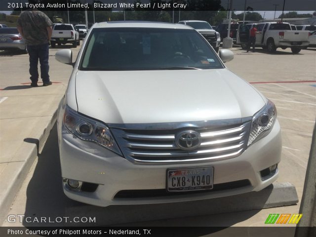 2011 Toyota Avalon Limited in Blizzard White Pearl