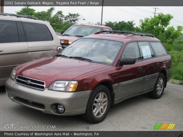 2002 Subaru Outback Wagon in Regatta Red Pearl