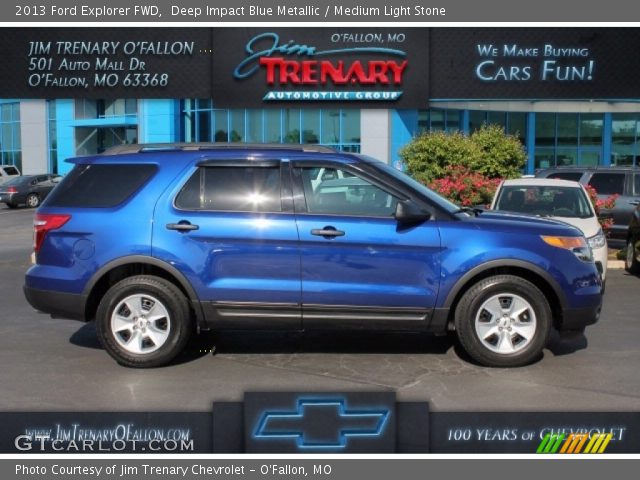 2013 Ford Explorer FWD in Deep Impact Blue Metallic