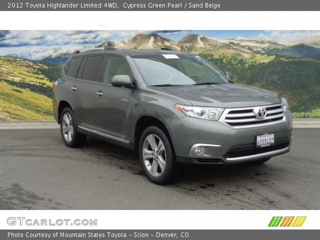 2012 Toyota Highlander Limited 4WD in Cypress Green Pearl