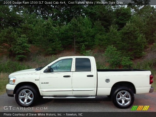 2008 Dodge Ram 1500 SLT Quad Cab 4x4 in Cool Vanilla White