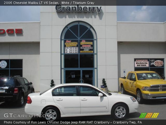 2006 Chevrolet Malibu LT V6 Sedan in White