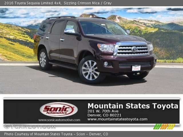 2016 Toyota Sequoia Limited 4x4 in Sizzling Crimson Mica