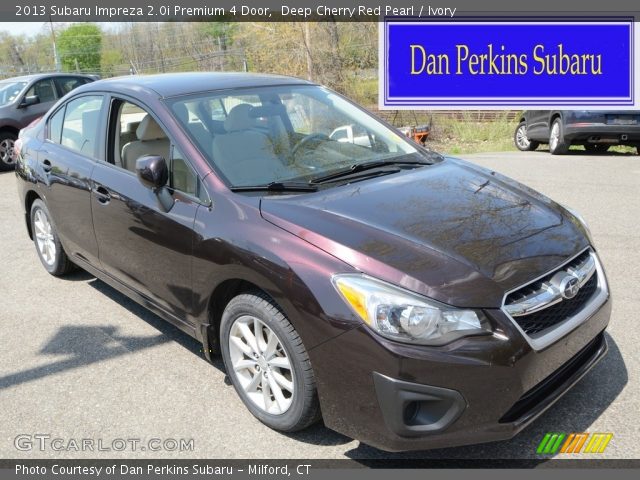 2013 Subaru Impreza 2.0i Premium 4 Door in Deep Cherry Red Pearl
