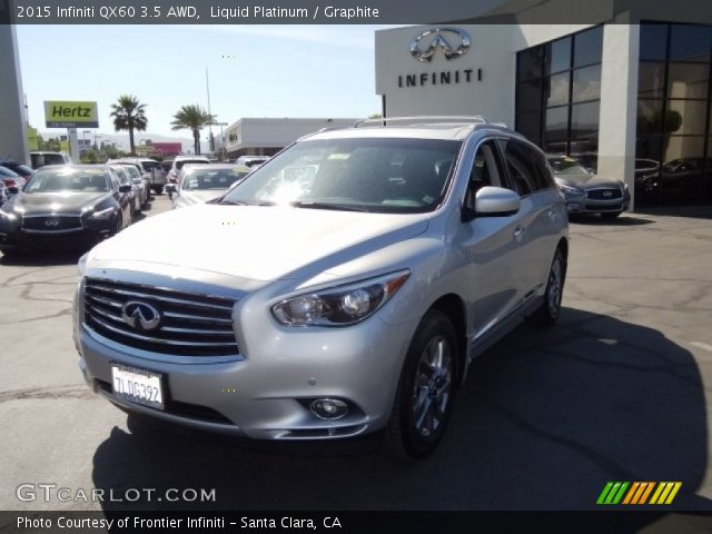 2015 Infiniti QX60 3.5 AWD in Liquid Platinum