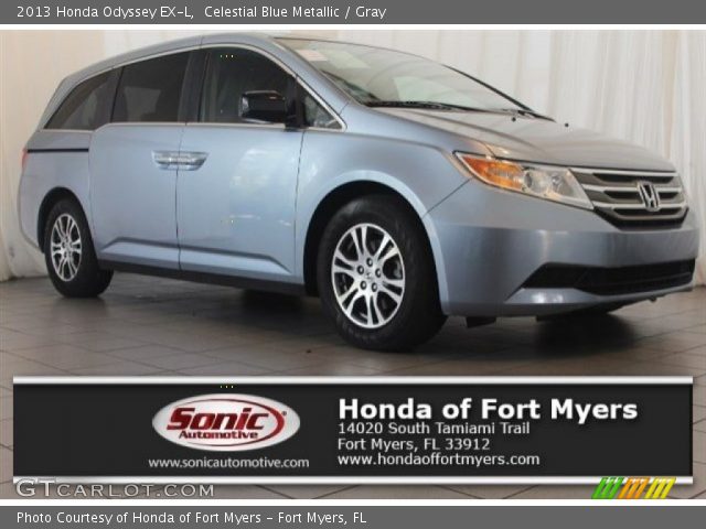 2013 Honda Odyssey EX-L in Celestial Blue Metallic