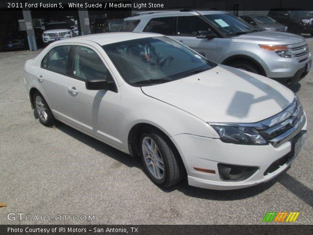 2011 Ford Fusion S in White Suede
