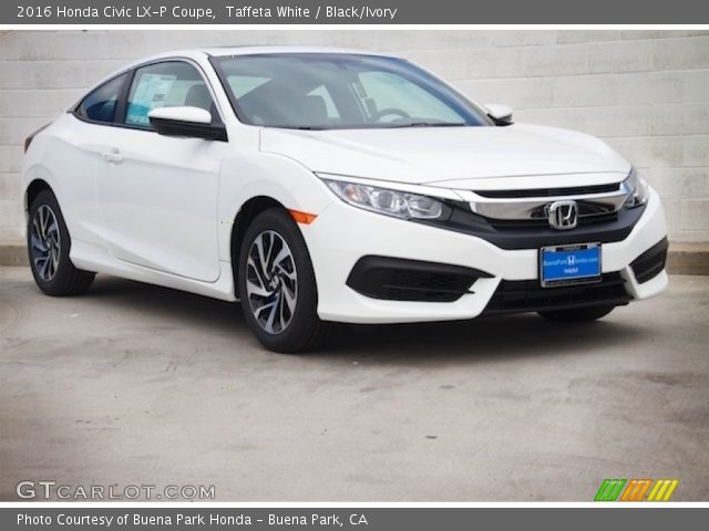 2016 Honda Civic LX-P Coupe in Taffeta White