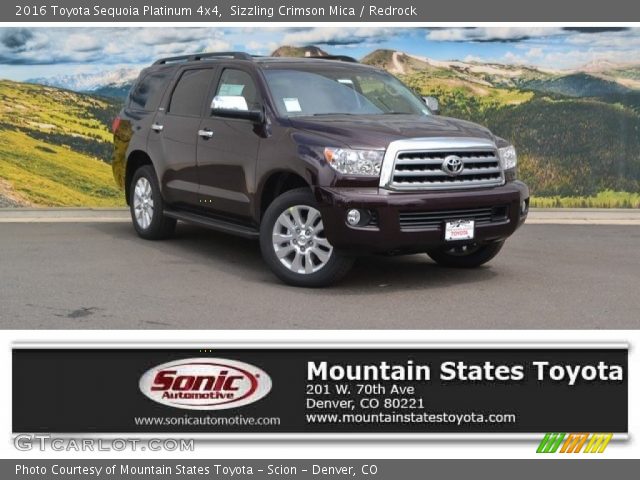 2016 Toyota Sequoia Platinum 4x4 in Sizzling Crimson Mica
