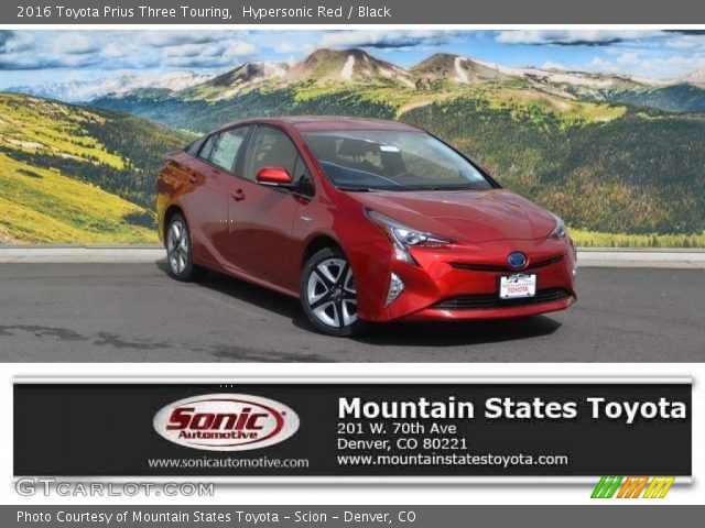 2016 Toyota Prius Three Touring in Hypersonic Red