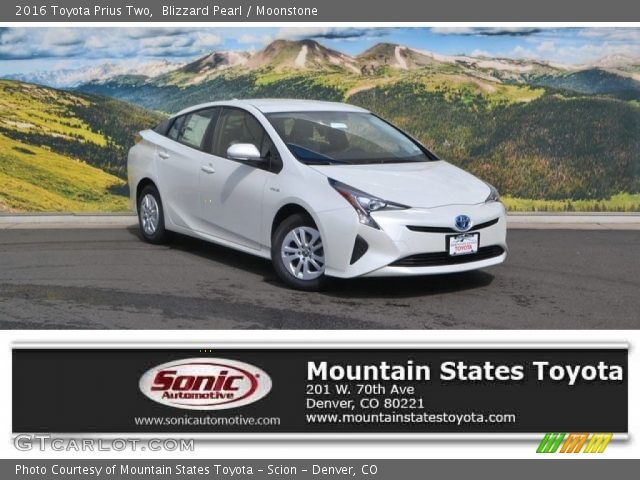 2016 Toyota Prius Two in Blizzard Pearl