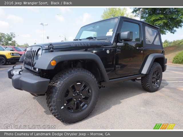 2016 Jeep Wrangler Sport in Black