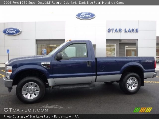 2008 Ford F250 Super Duty XLT Regular Cab 4x4 in Dark Blue Pearl Metallic