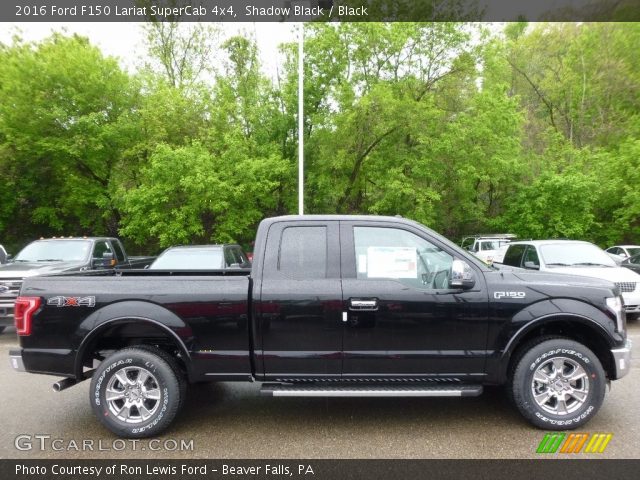 2016 Ford F150 Lariat SuperCab 4x4 in Shadow Black
