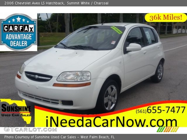 2006 Chevrolet Aveo LS Hatchback in Summit White