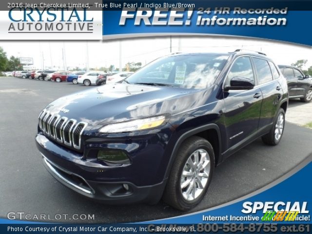 2016 Jeep Cherokee Limited in True Blue Pearl