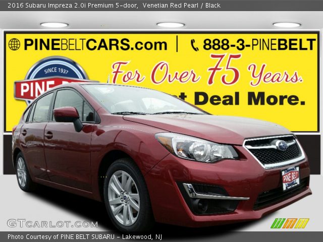 2016 Subaru Impreza 2.0i Premium 5-door in Venetian Red Pearl