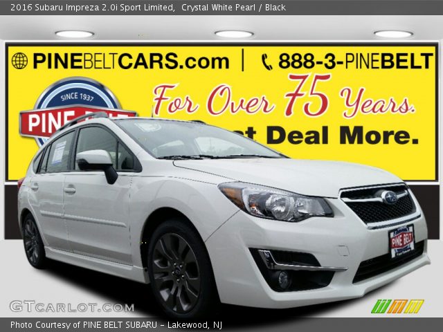 2016 Subaru Impreza 2.0i Sport Limited in Crystal White Pearl