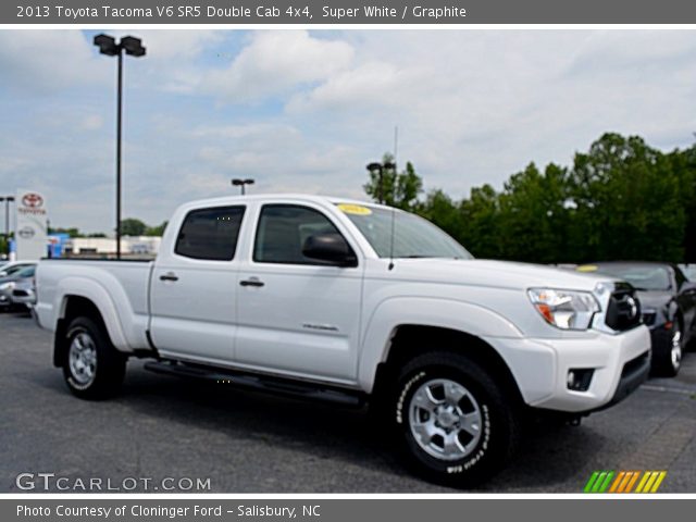 2013 Toyota Tacoma V6 SR5 Double Cab 4x4 in Super White