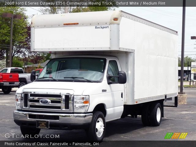 2008 Ford E Series Cutaway E350 Commercial Moving Truck in Oxford White