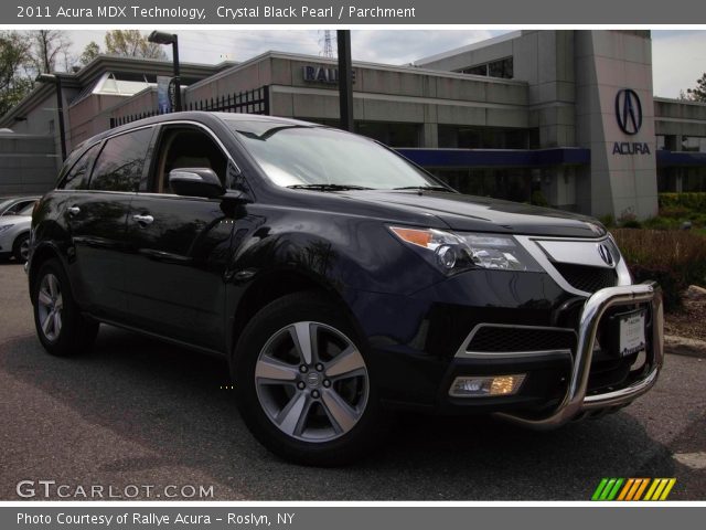 2011 Acura MDX Technology in Crystal Black Pearl