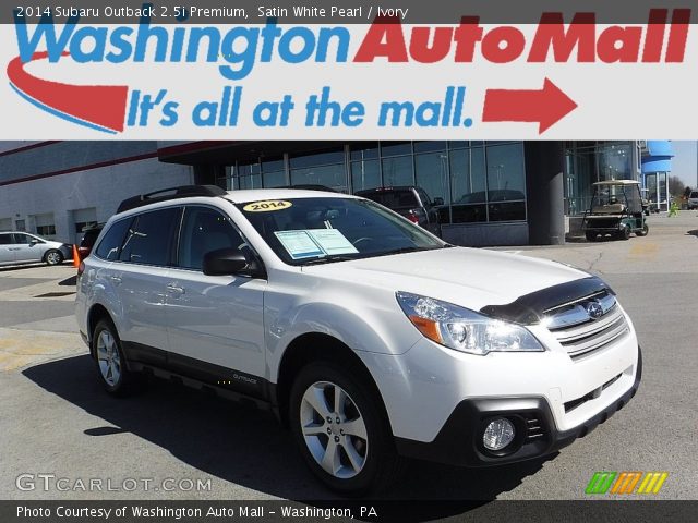 2014 Subaru Outback 2.5i Premium in Satin White Pearl