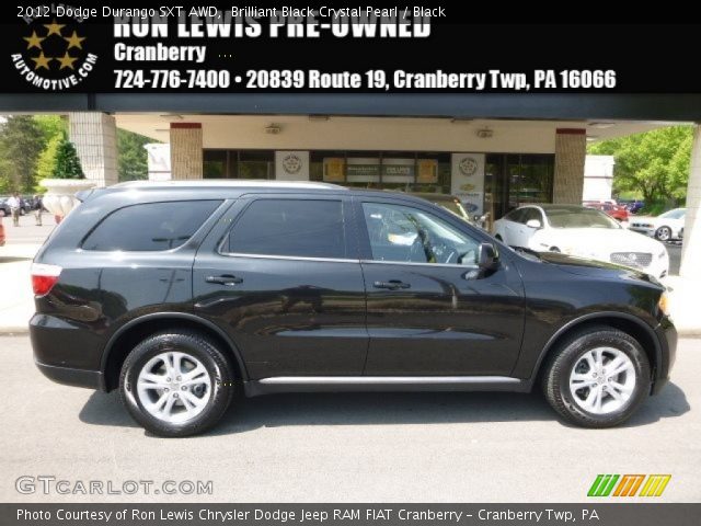 2012 Dodge Durango SXT AWD in Brilliant Black Crystal Pearl