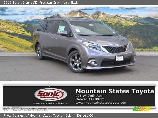 2016 Toyota Sienna SE in Predawn Gray Mica