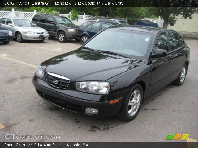 2003 Hyundai Elantra GT Hatchback in Black Obsidian