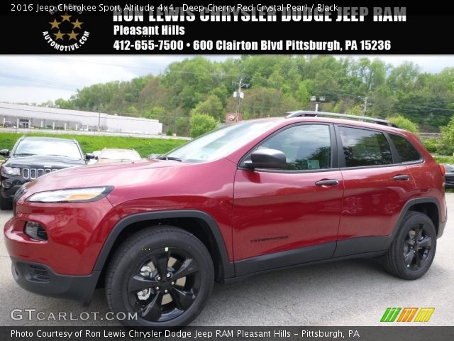 2016 Jeep Cherokee Sport Altitude 4x4 in Deep Cherry Red Crystal Pearl