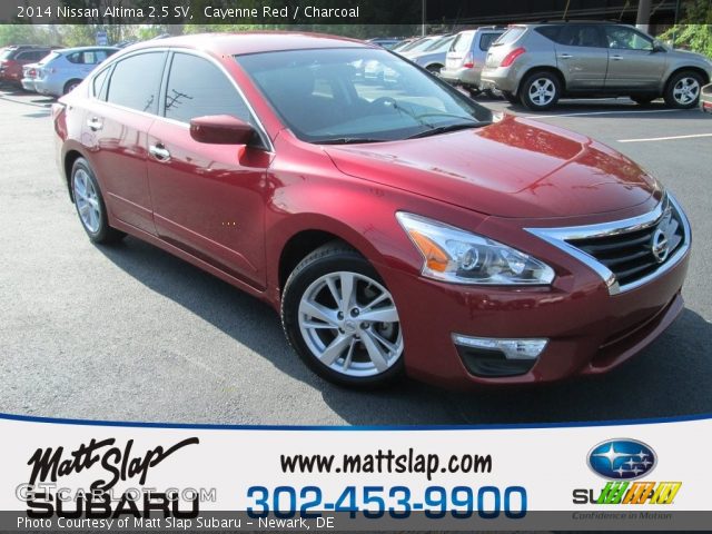 2014 Nissan Altima 2.5 SV in Cayenne Red